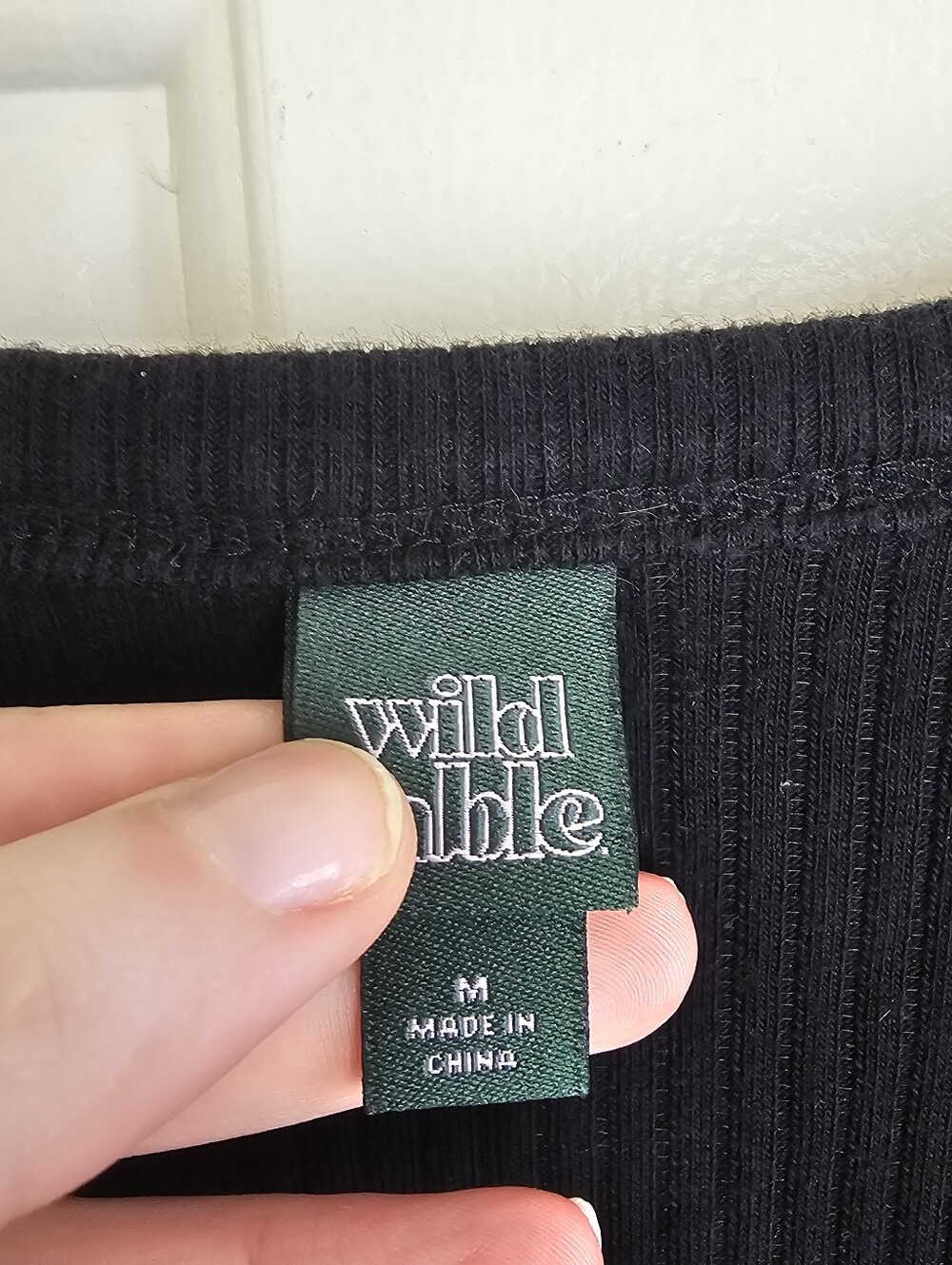 Wild Fable Ribbed Button Down Crop Carigan - Picture 3 of 4